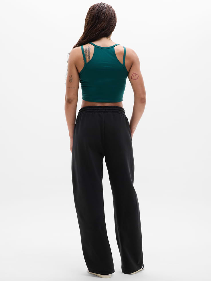 Image number 2 showing, Forever Fleece Mid Rise Barrel Pant
