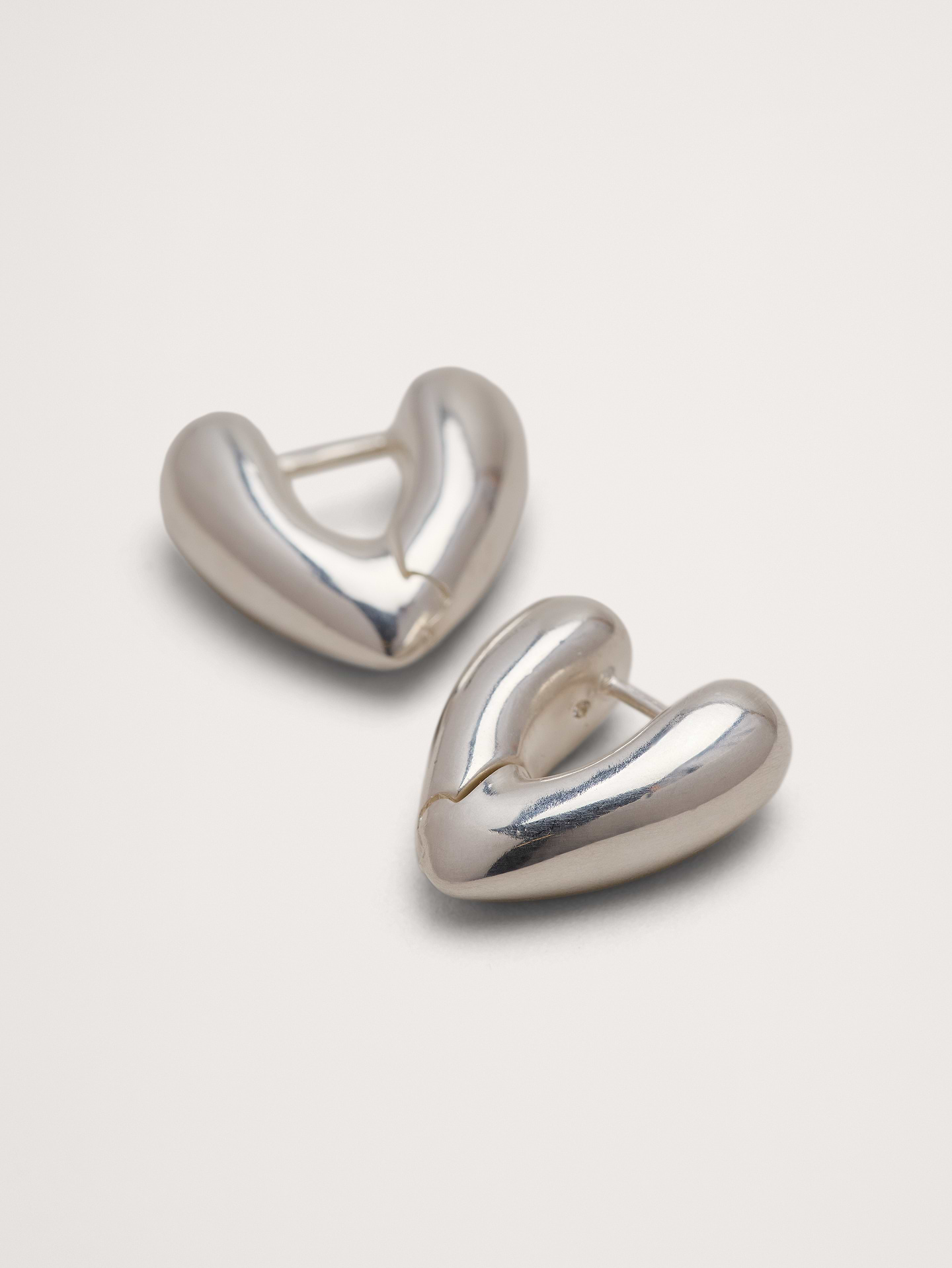 Image number 3 showing, Heart Hoop Earrings