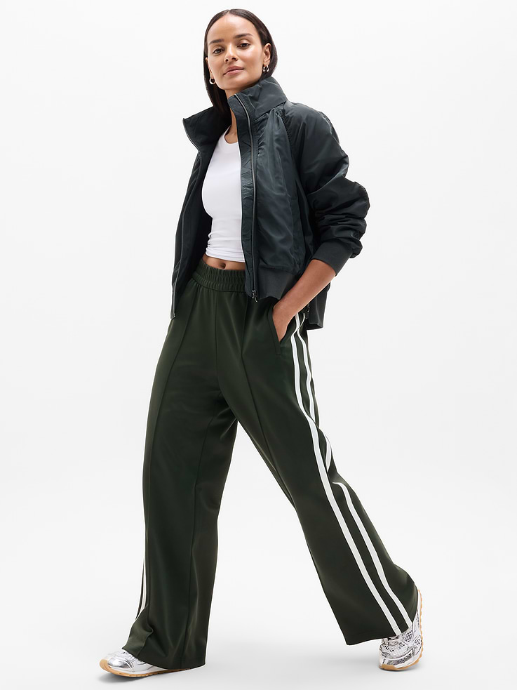 Image number 5 showing, Tempo Mid Rise Wide Leg Track Pant