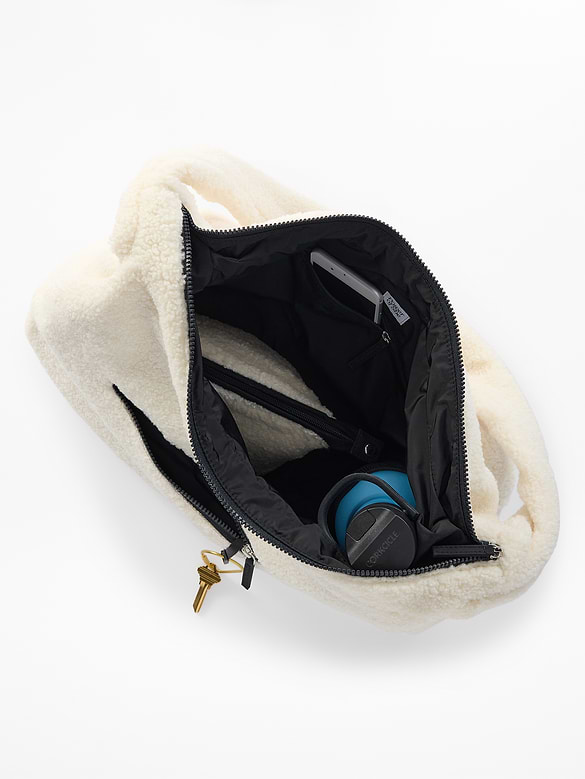 All About Sherpa Oversized Crossbody Hobo