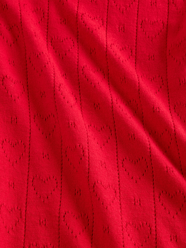 Image number 5 showing, Lightweight CashSoft Pointelle Heart PJ Pants