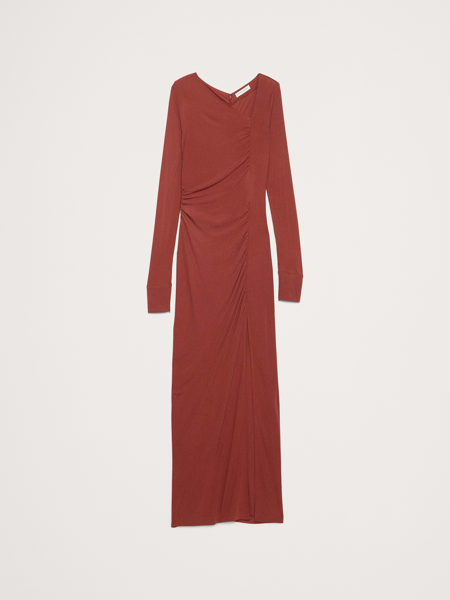 Image number 5 showing, Matte Jersey Ruched Maxi Dress