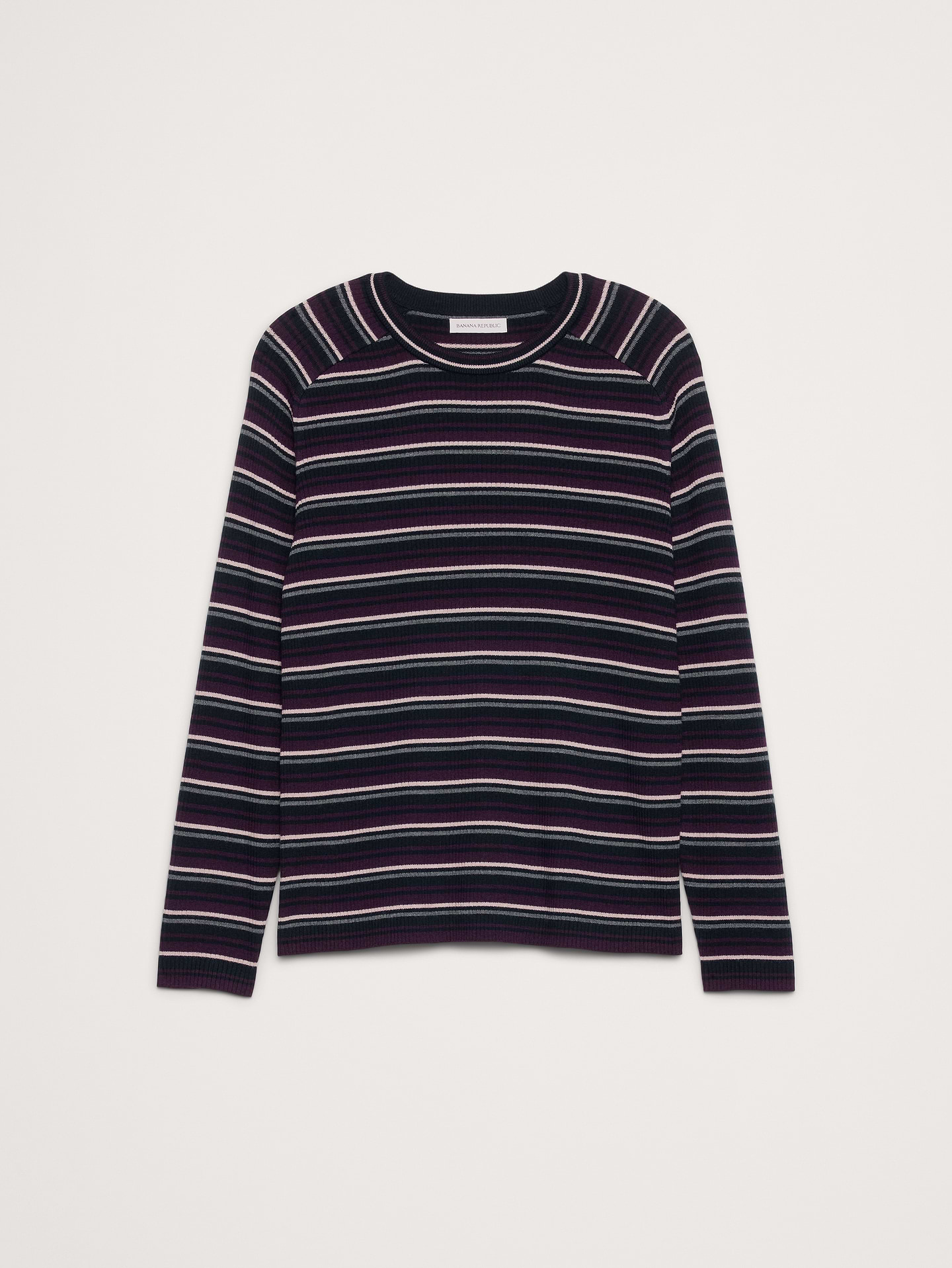 Image number 4 showing, Slim Merino Ribbed Sweater