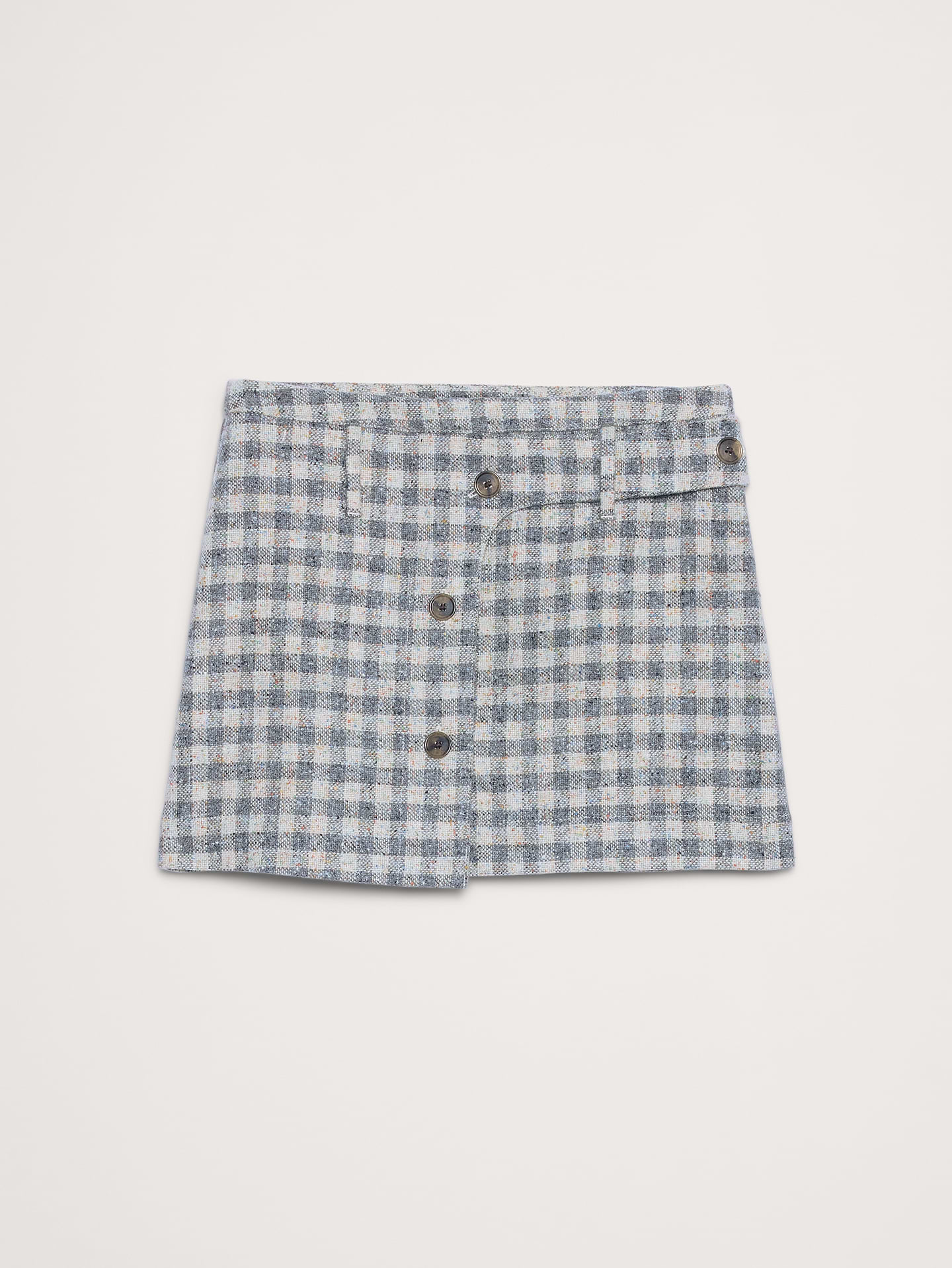 Image number 4 showing, Italian Tweed Wrap Mini Skirt