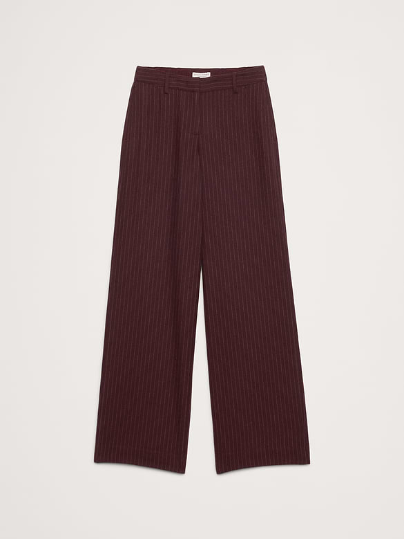 The Everyday Wide-Leg Pant in Flannel