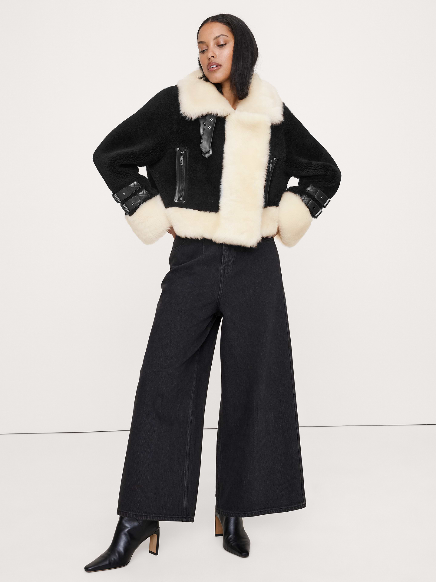 Image number 1 showing, Shearling Jacket