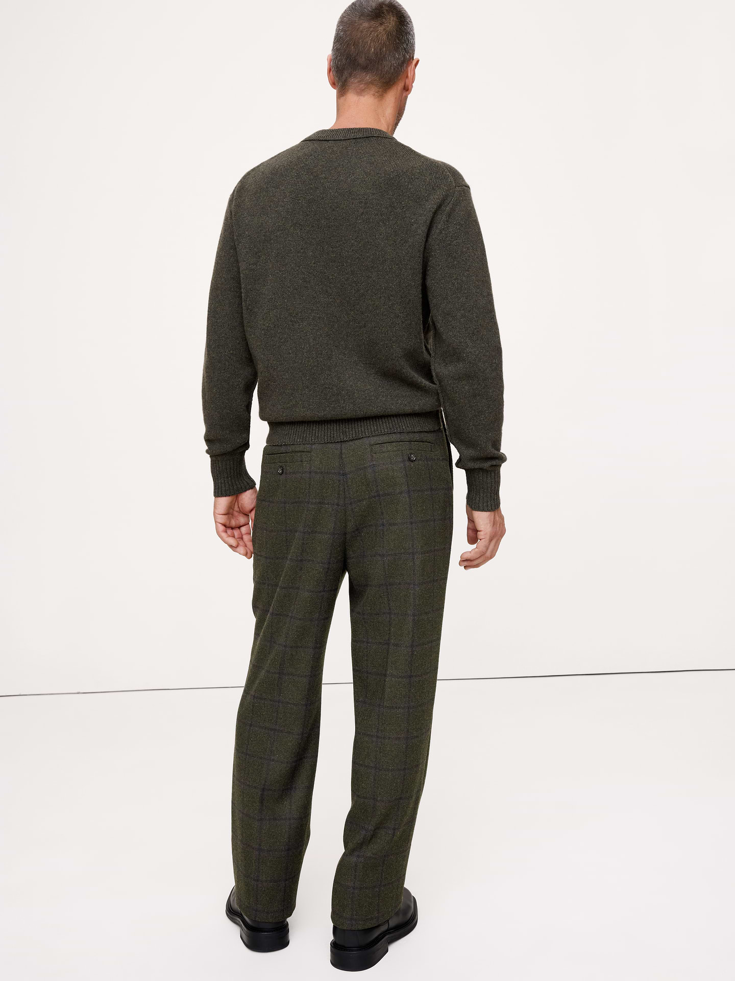 Image number 2 showing, Straight Flannel Pleated Dress Pant