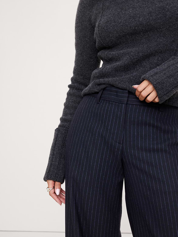 The Everyday Wide-Leg Pant in Flannel