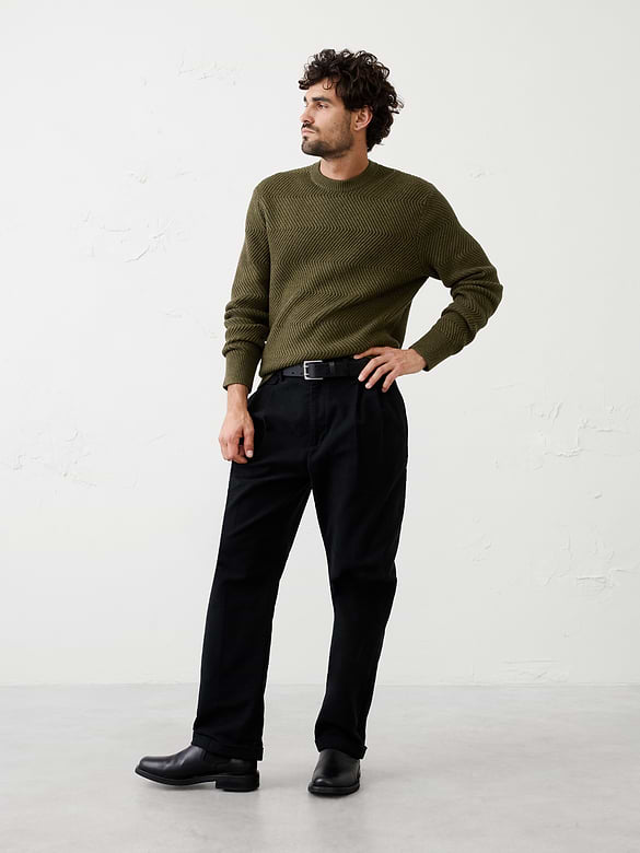 Zigzag Textured Sweater
