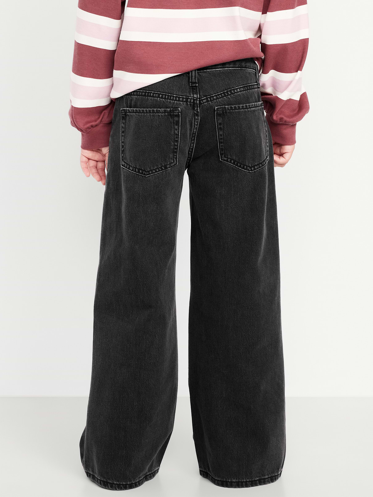 Image number 2 showing, Super Baggy Wide-Leg Crossover Jeans for Girls