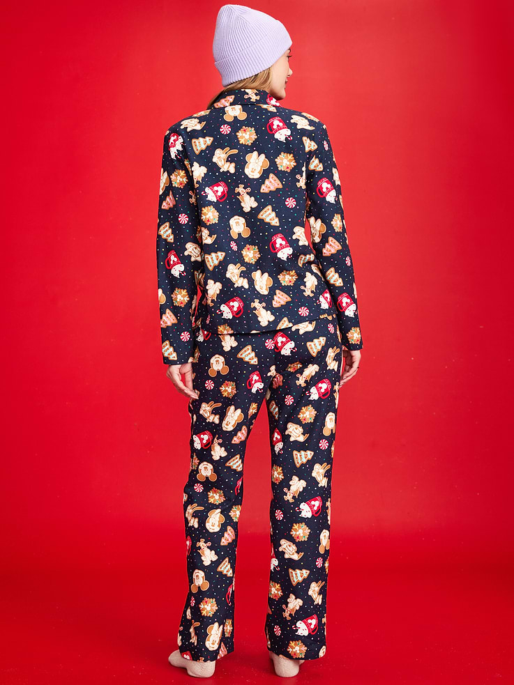 Image number 2 showing, Old Navy x Disney Mickey Mouse & Friends Printed Flannel Pajama Set for Women
