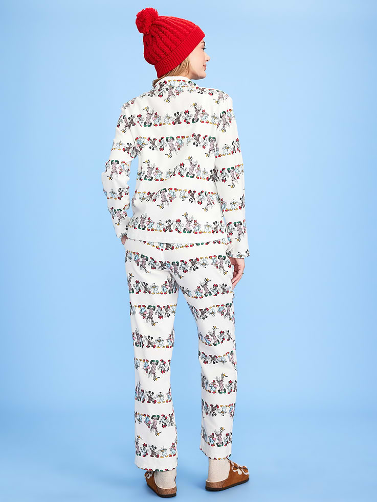 Image number 2 showing, Old Navy x Disney Mickey Mouse & Friends Printed Flannel Pajama Set for Women