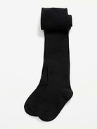 L'image numéro 1 présente Collant en tricot doux uni pour toute-petite fille