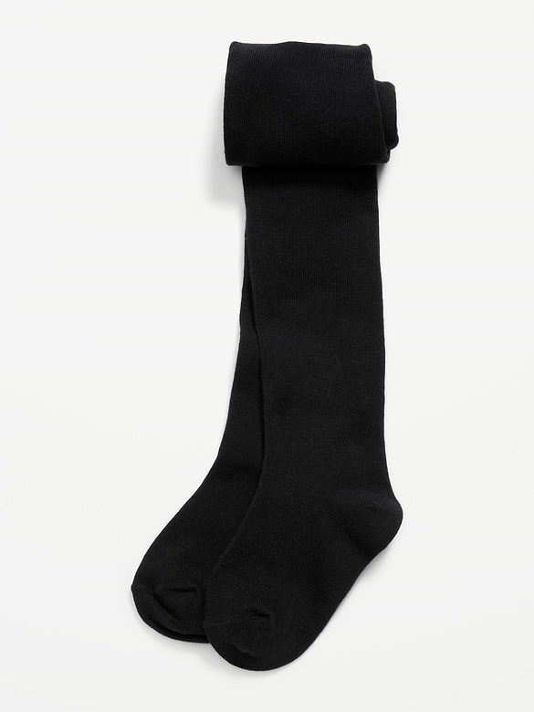 Collant en tricot doux uni pour toute-petite fille