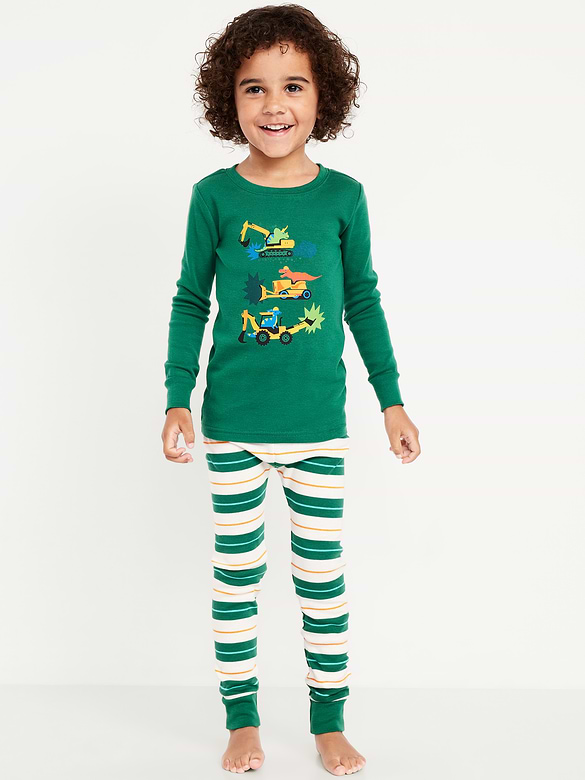 Snug-Fit Graphic Pajama 4-Piece for Toddler & Baby