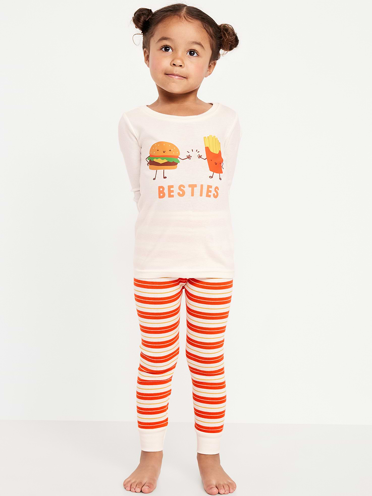 Image 1 of 3, crew neck, long sleeves, matching pajama bottoms, elasticized waist, all-over print, Product #806361