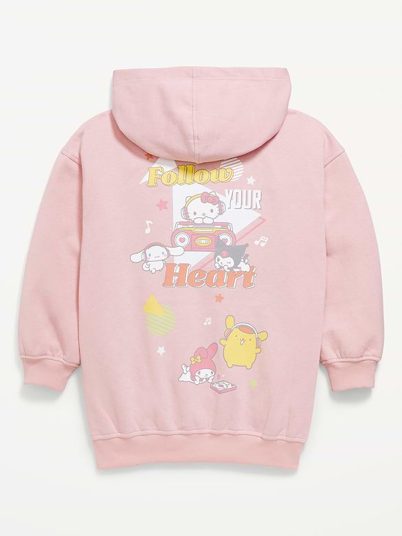 Hello Kitty® Oversized Graphic Tunic Hoodie for Girls