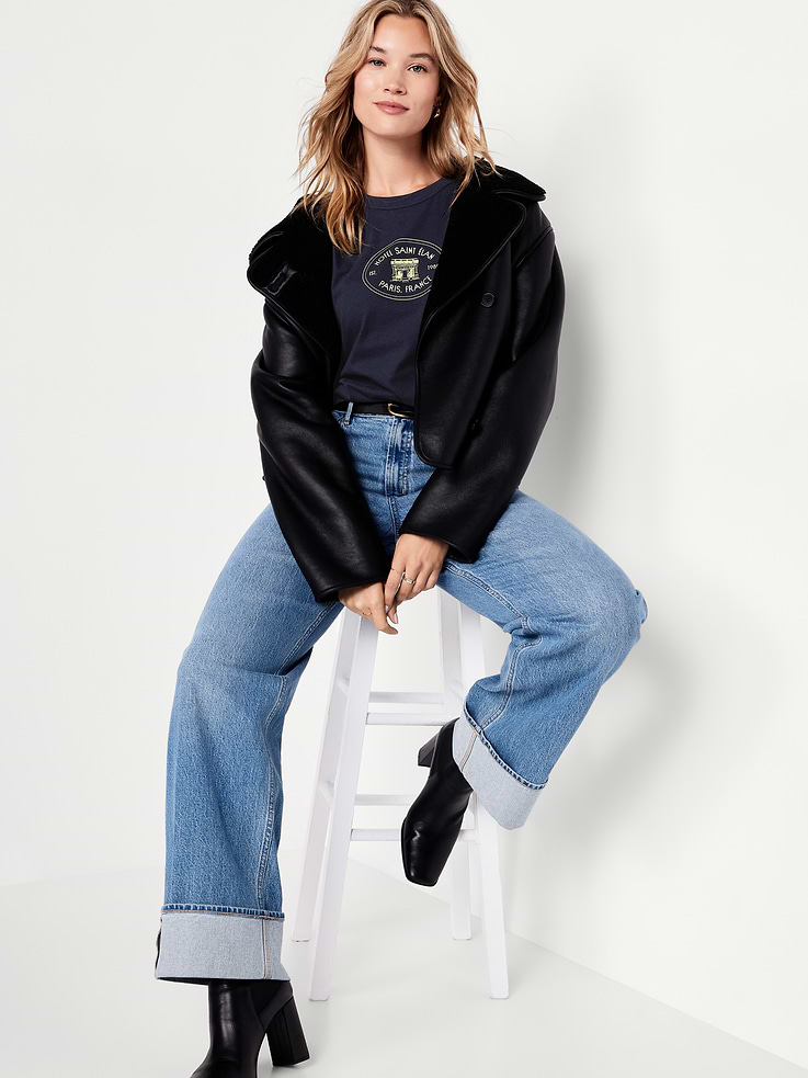Image 3 of 9, EveryWear Crew-Neck Graphic T-Shirt