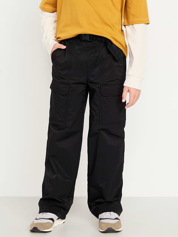 Pantalon cargo coupe très généreuse à taille extensible avec ceinture pour Garçon