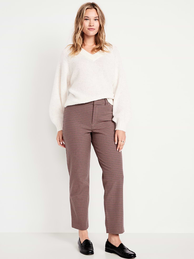 Image number 6 showing, High-Waisted Pixie Straight Ankle Pants