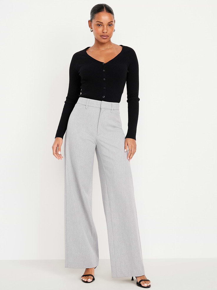 Image number 1 showing, High-Waisted Pixie Super Wide-Leg Pants