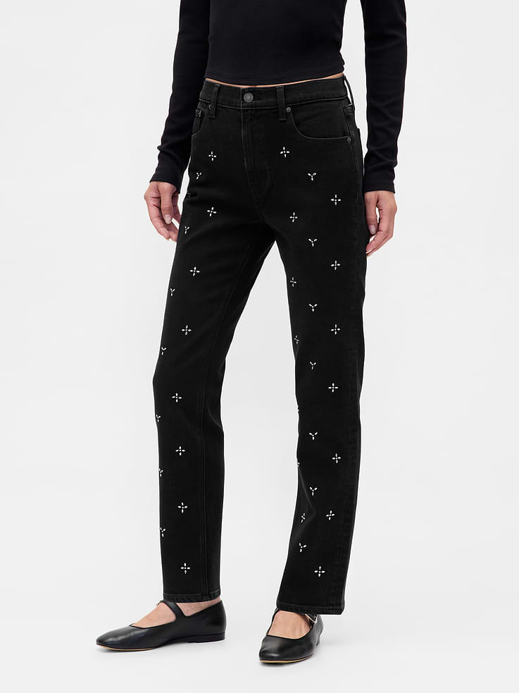 Image number 2 showing, High Rise ’90s Slim Straight Jeans