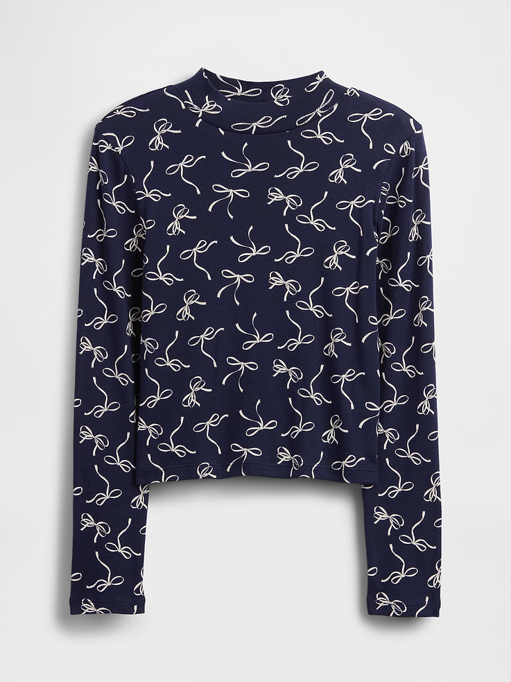 Image number 2 showing, Kids Rib Mockneck T-Shirt