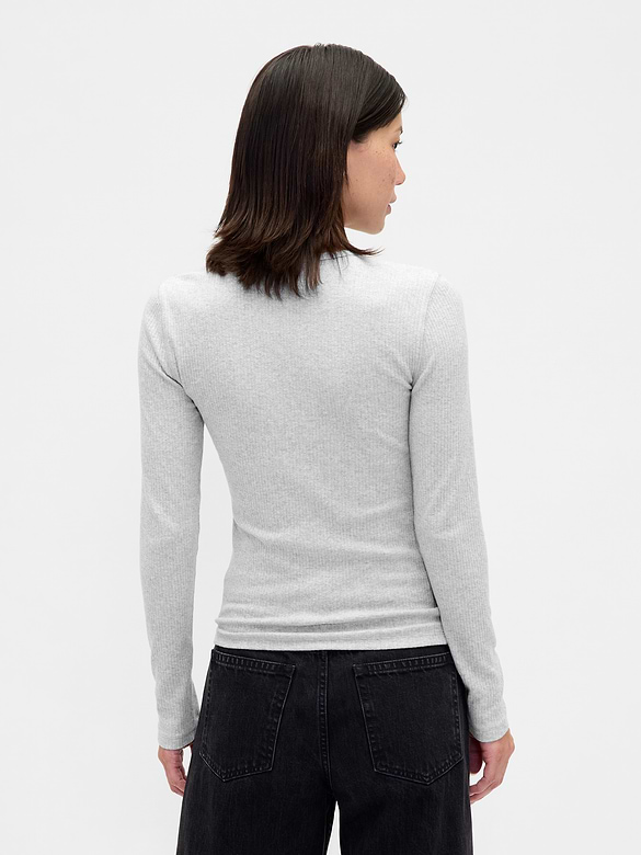 Pointelle Rib T-Shirt