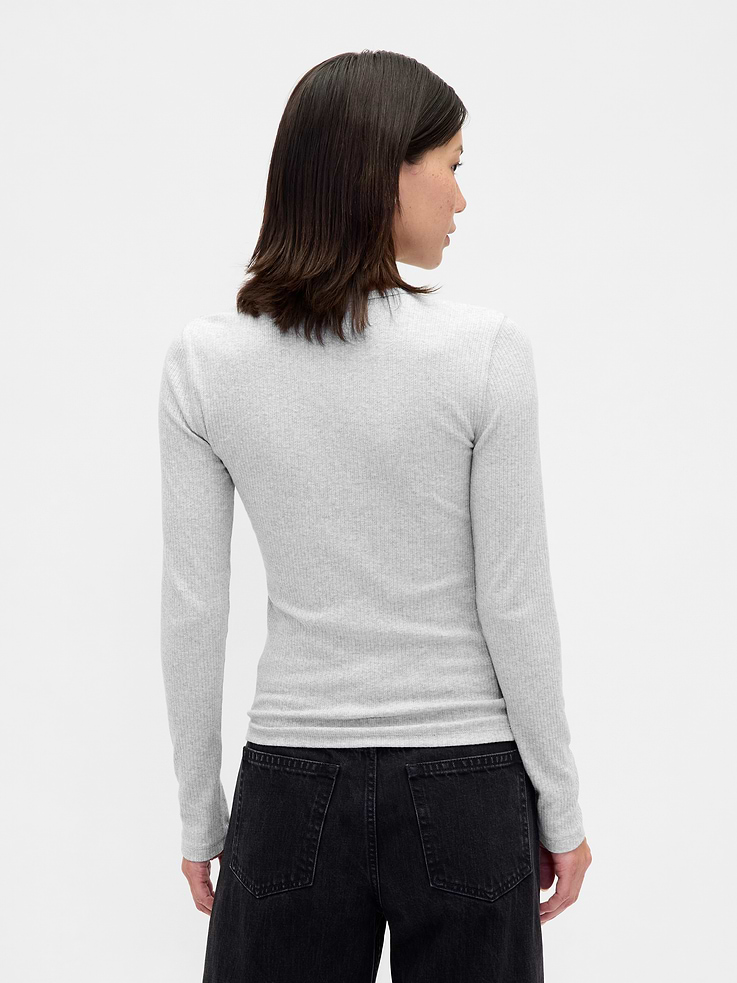 Image number 3 showing, Pointelle Rib T-Shirt