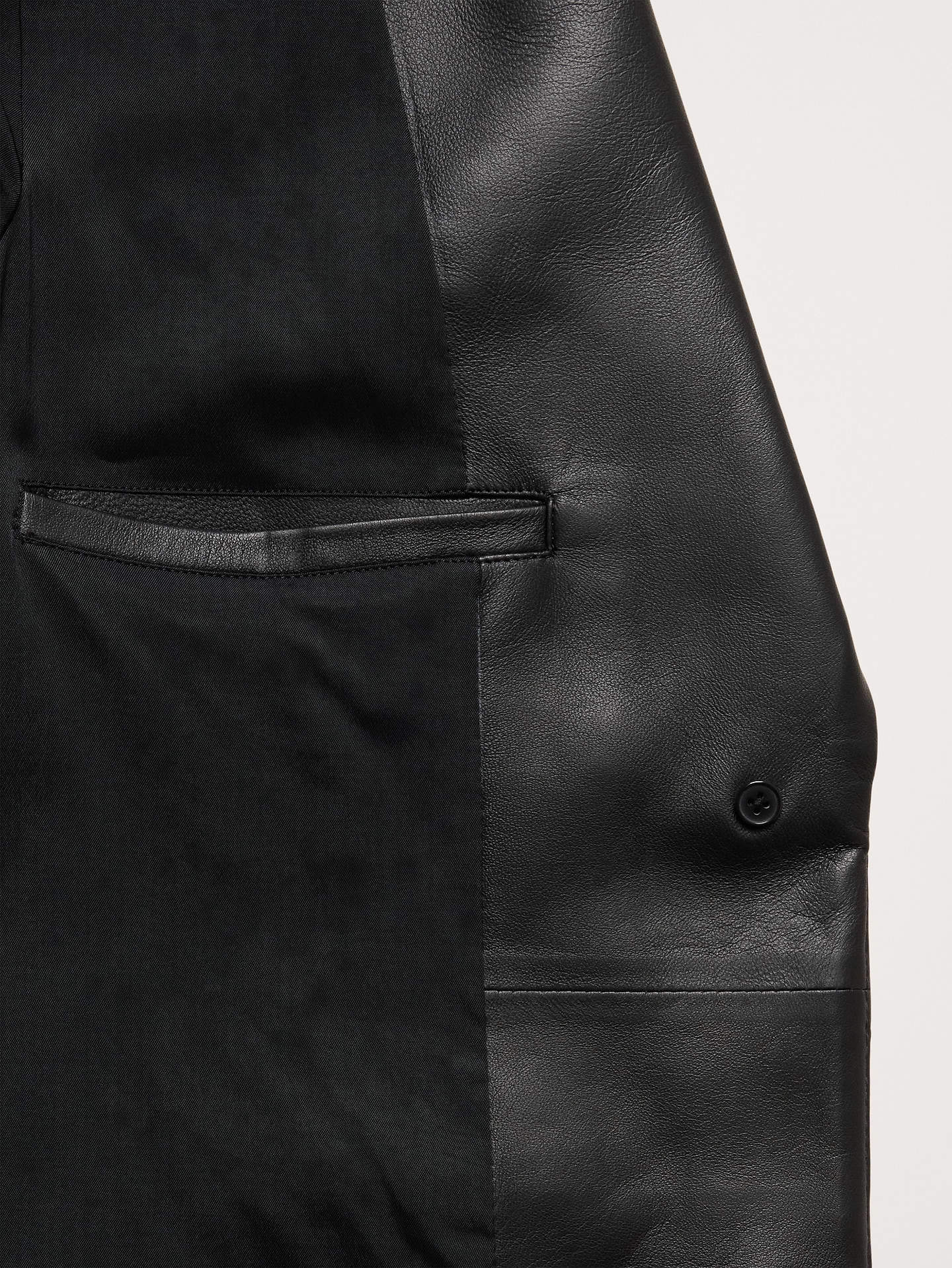 Image number 5 showing, Fitted Leather Blazer