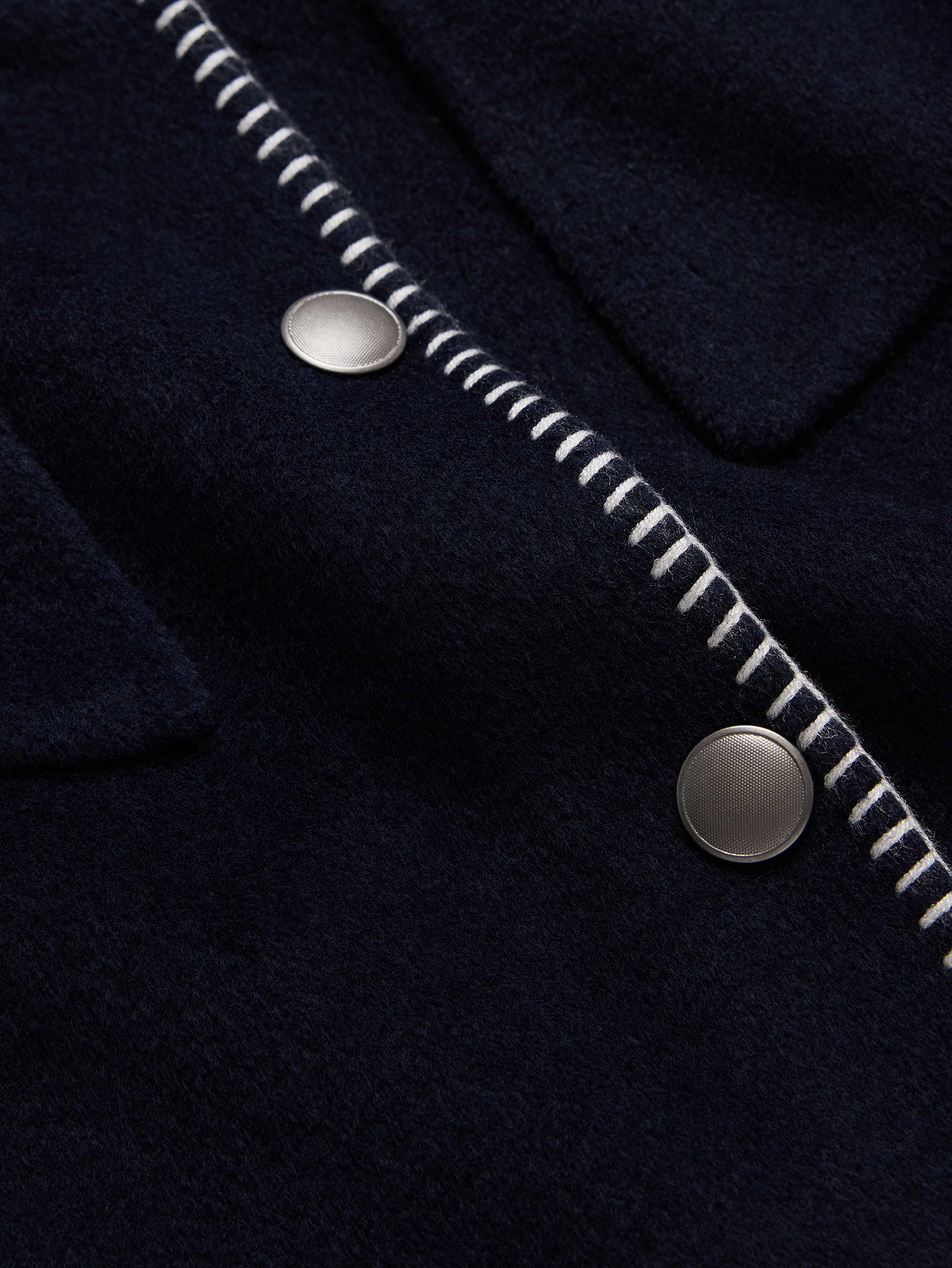 Image number 6 showing, Double-Faced Short Jacket with Blanket Stitch