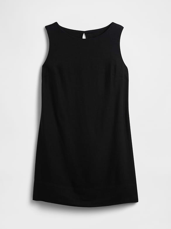 Linen-Blend Apron Mini Dress