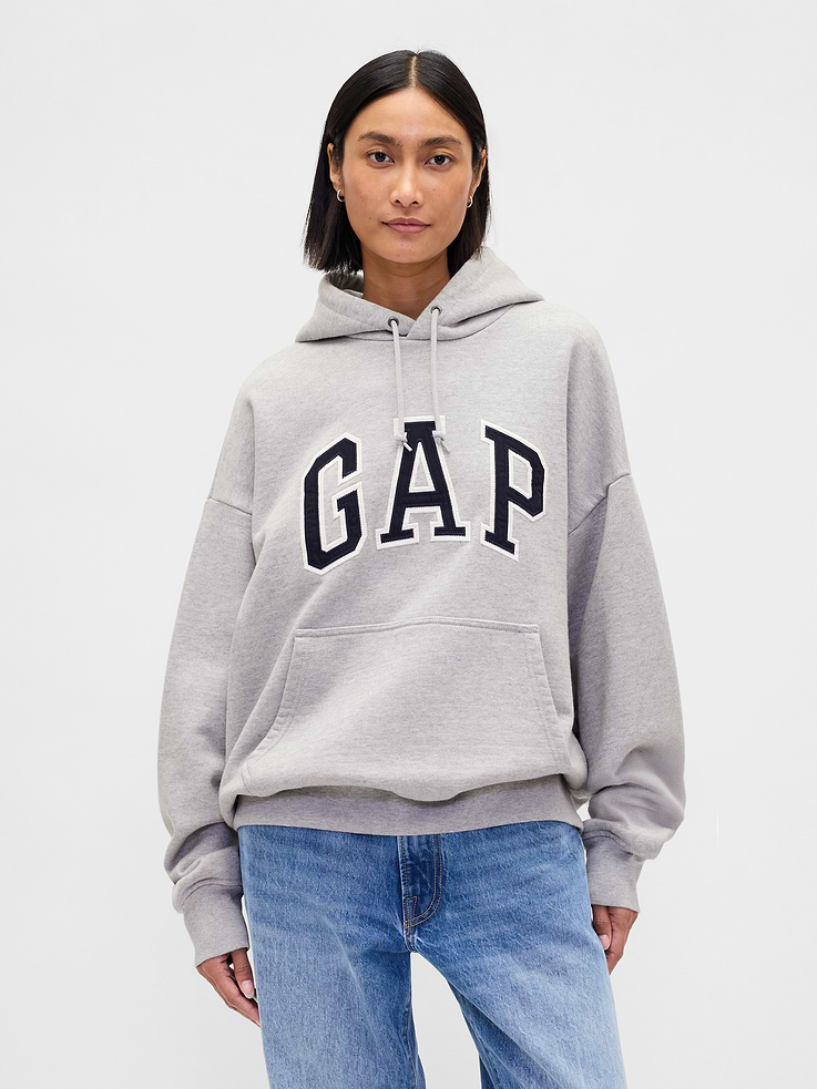 Image number 5 showing, Adult Extra Heavyweight French Terry Oversized Logo Hoodie
