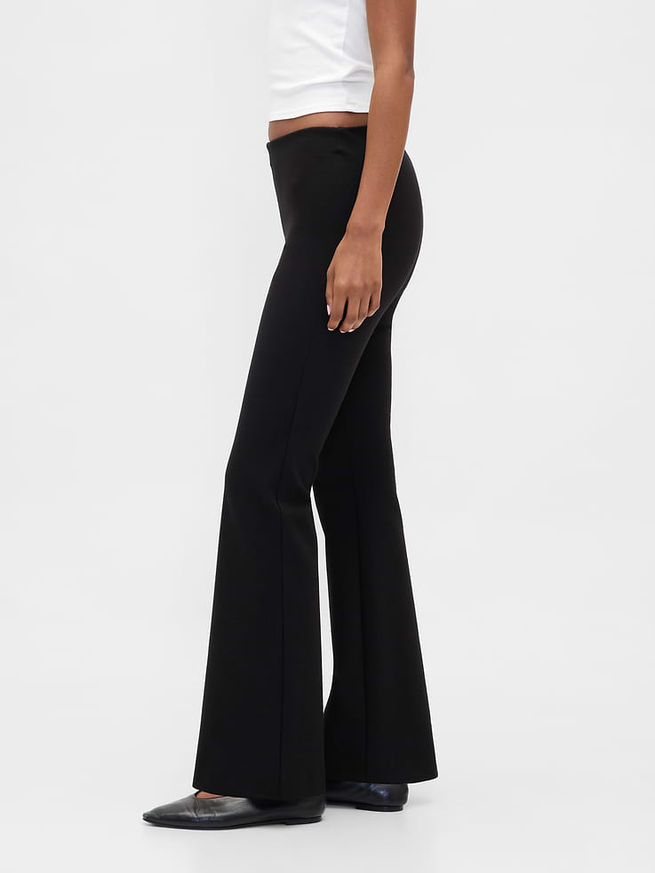 Image number 3 showing, Low Rise Double Knit Flare Pants