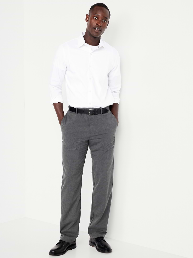 Image number 3 showing, 90's Straight-Fit Twill Dress Pants