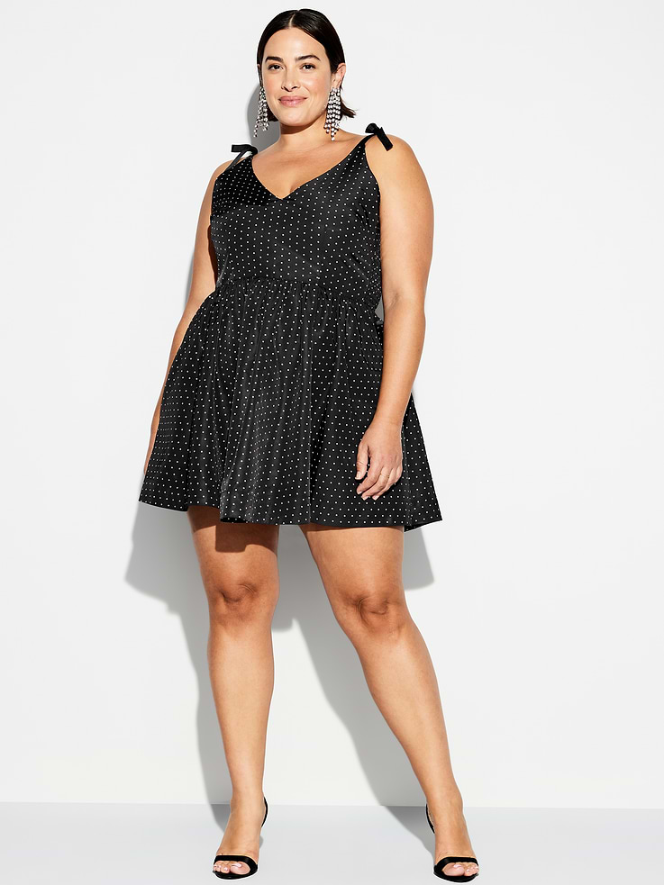Image number 5 showing, The Occasion by Old Navy Fit & Flare Taffeta Mini Dress