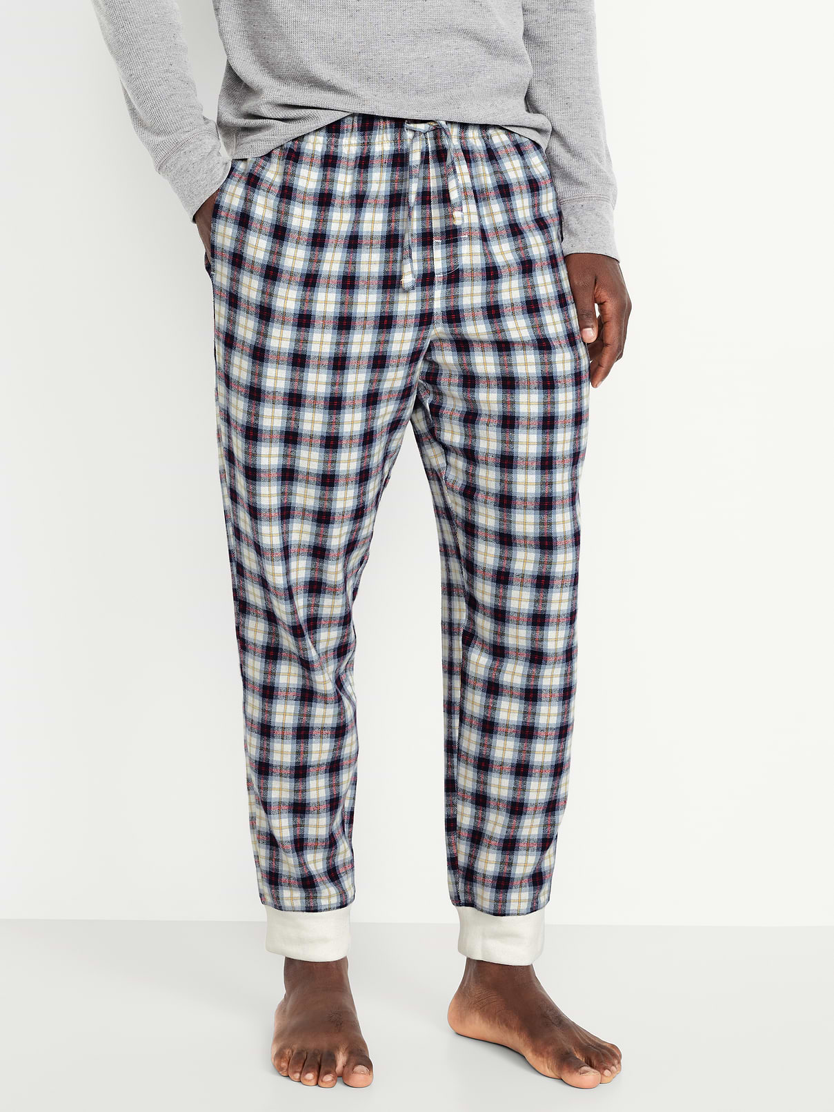Image number 1 showing, Plaid Flannel Pajama Joggers