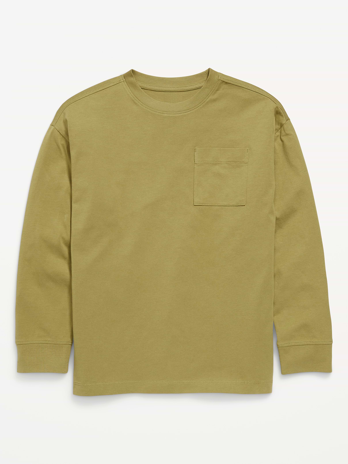 Image number 1 showing, Oversized Long-Sleeve Pocket T-Shirt for Boys