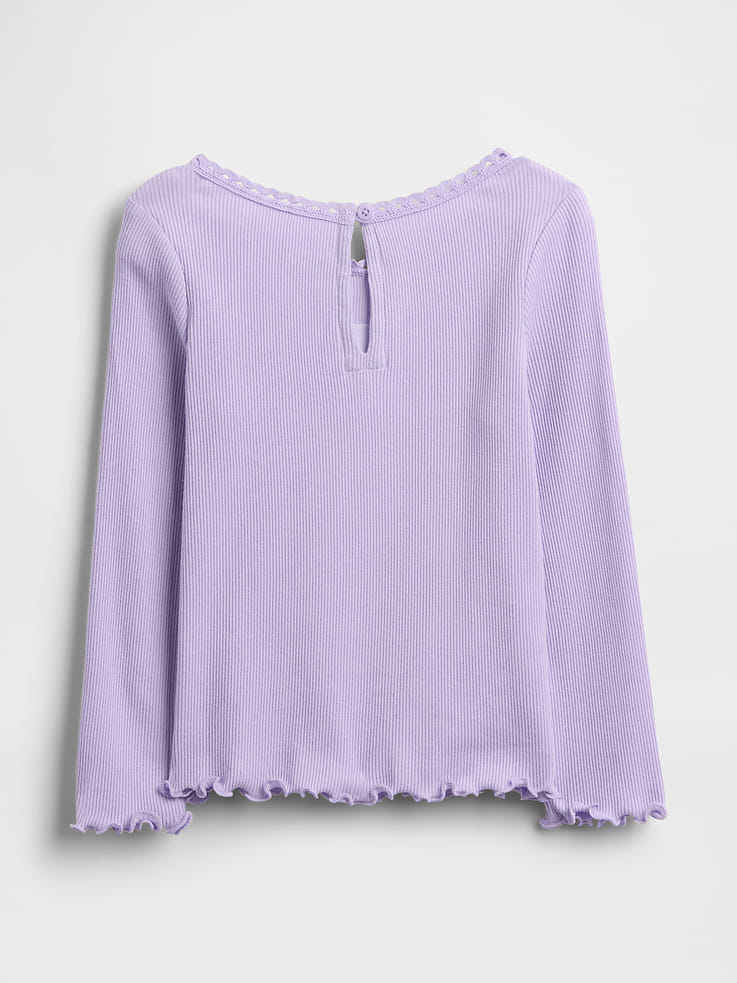 Image number 2 showing, Baby & Toddler Embroidered Graphic Rib T-Shirt