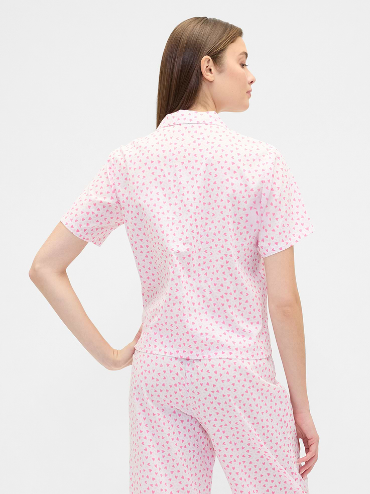 Image number 2 showing, Print Poplin PJ Shirt