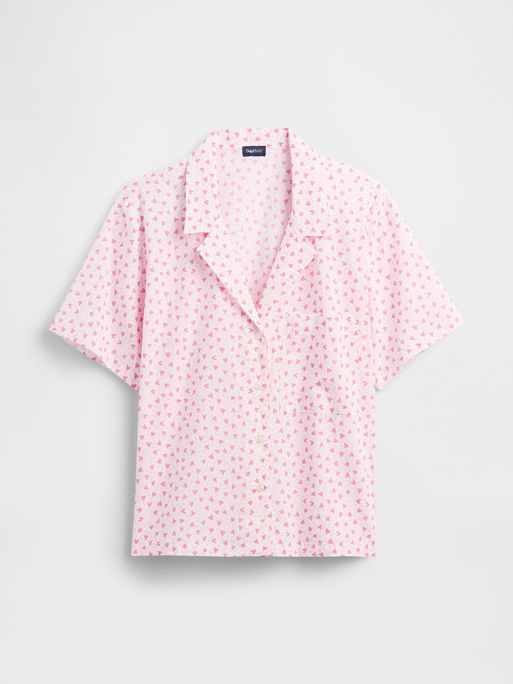 Image number 4 showing, Print Poplin PJ Shirt