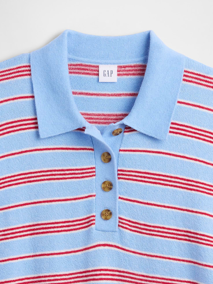 Image number 4 showing, CashSoft Relaxed Sweater Polo Shirt