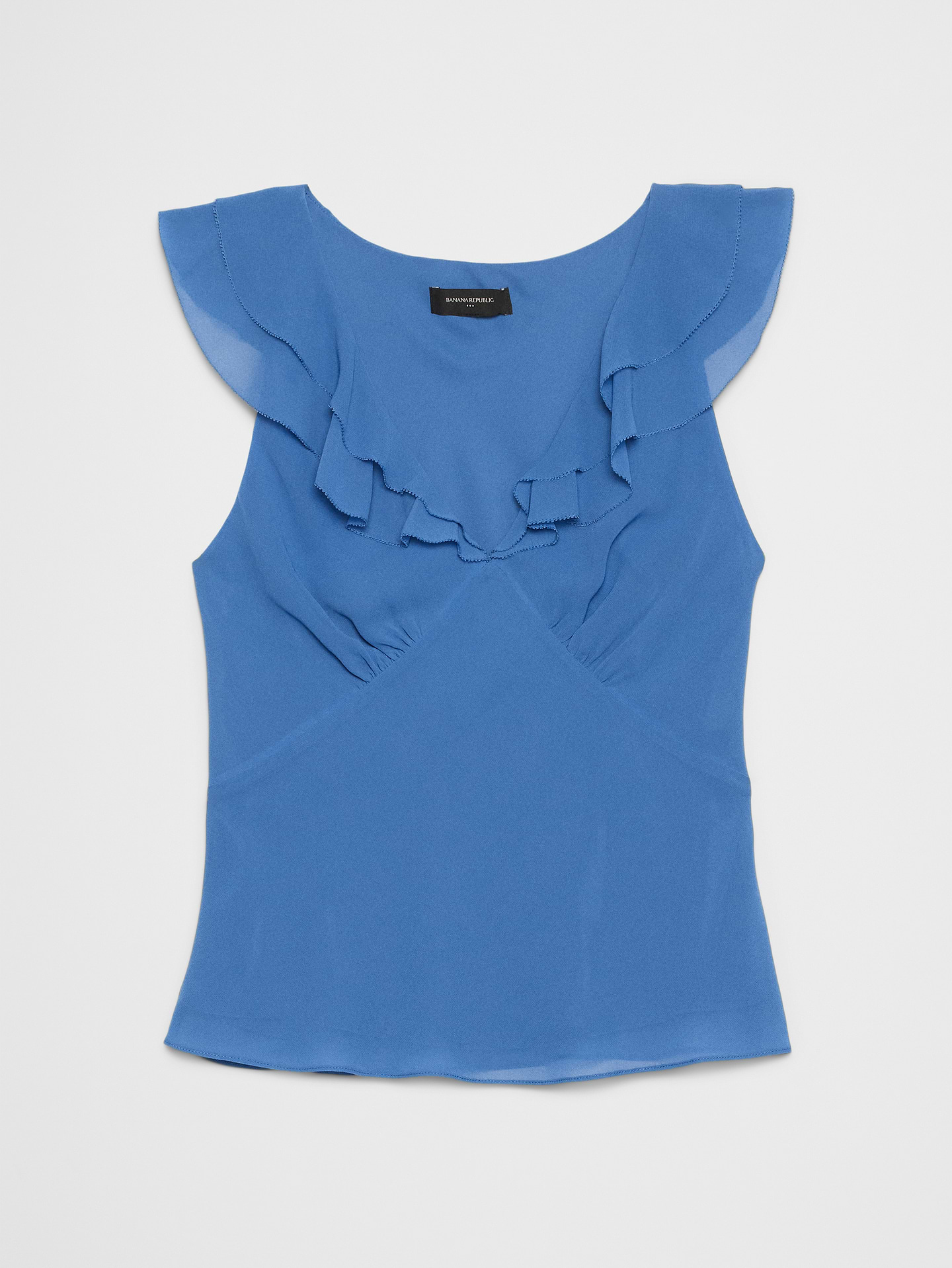 Image number 7 showing, Ruffle V-Neck Chiffon Top
