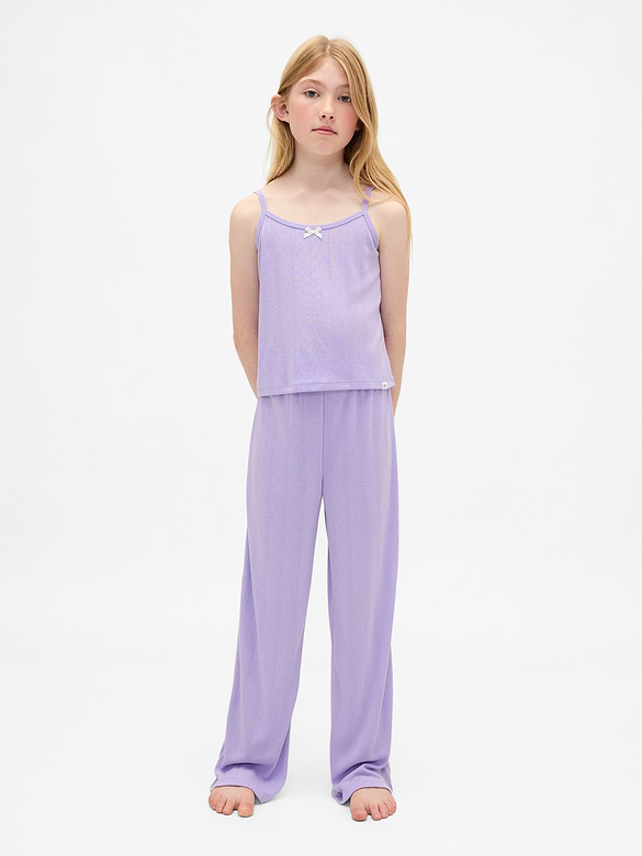 Kids Recycled Pointelle Tank PJ Set