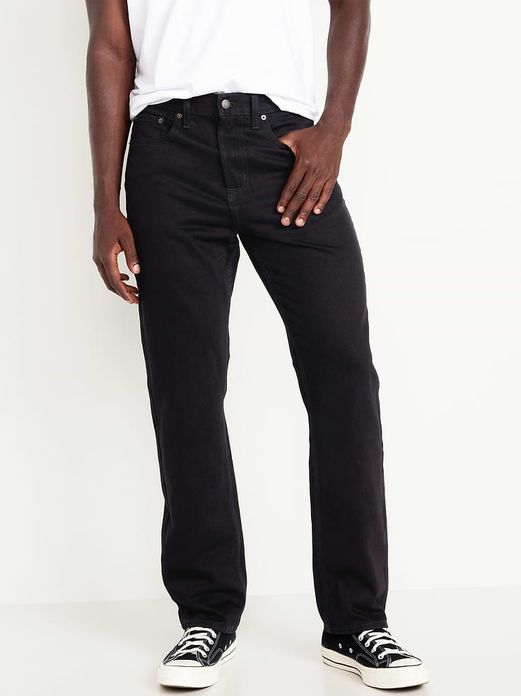 Image number 1 showing, Structured Straight Non-Stretch Jean