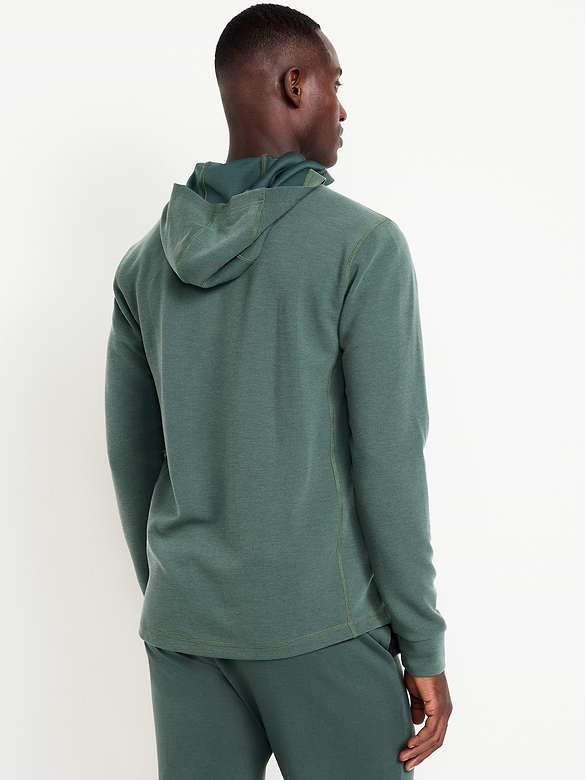 Recharge Knit Waffle Pullover Hoodie