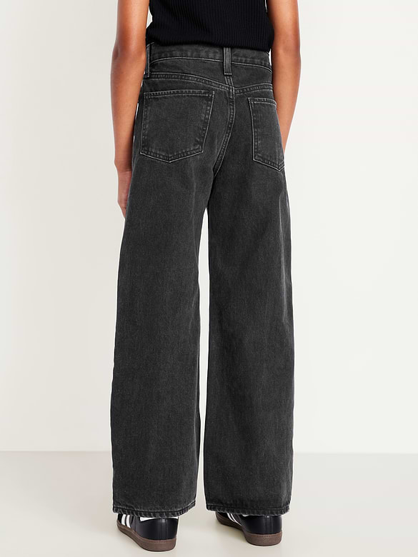 Jean coupe généreuse à jambe droite pour fille