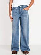 Image number 1 showing, Baggy Straight-Leg Jeans for Girls