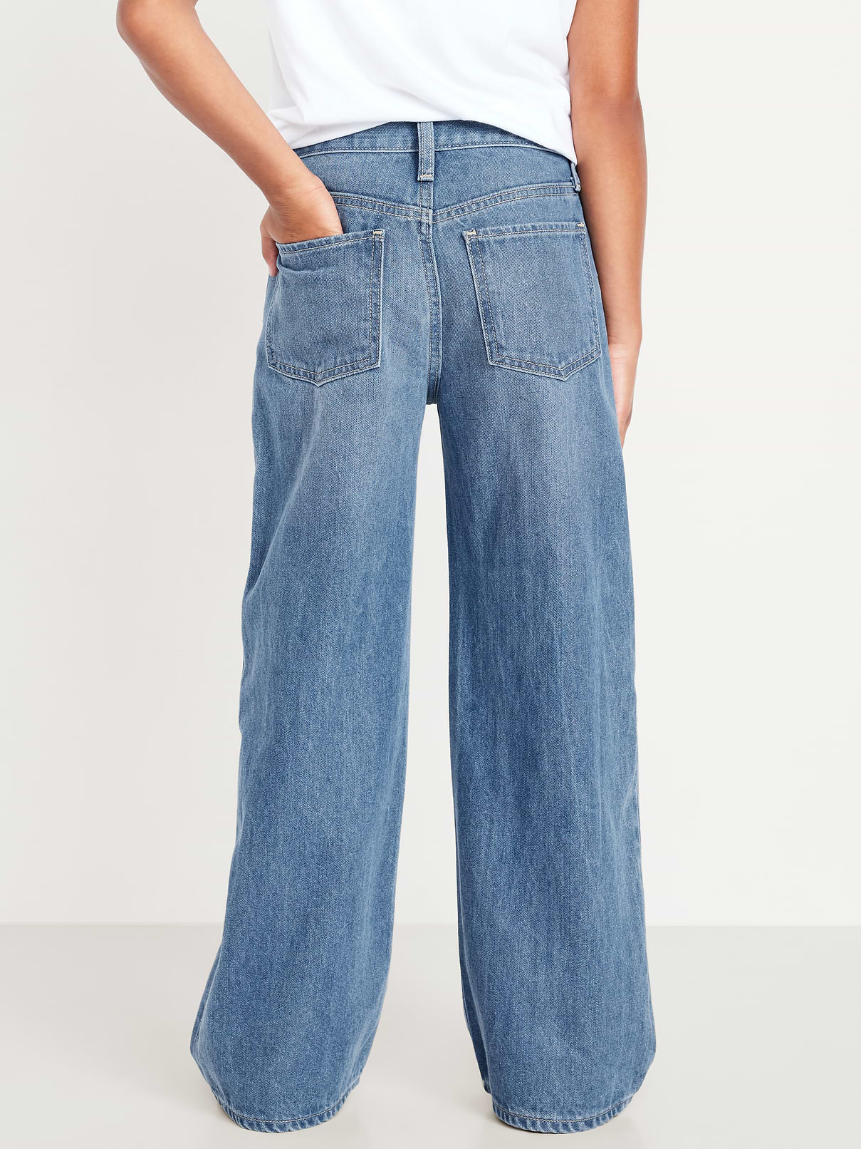 Image number 2 showing, Baggy Straight-Leg Jeans for Girls
