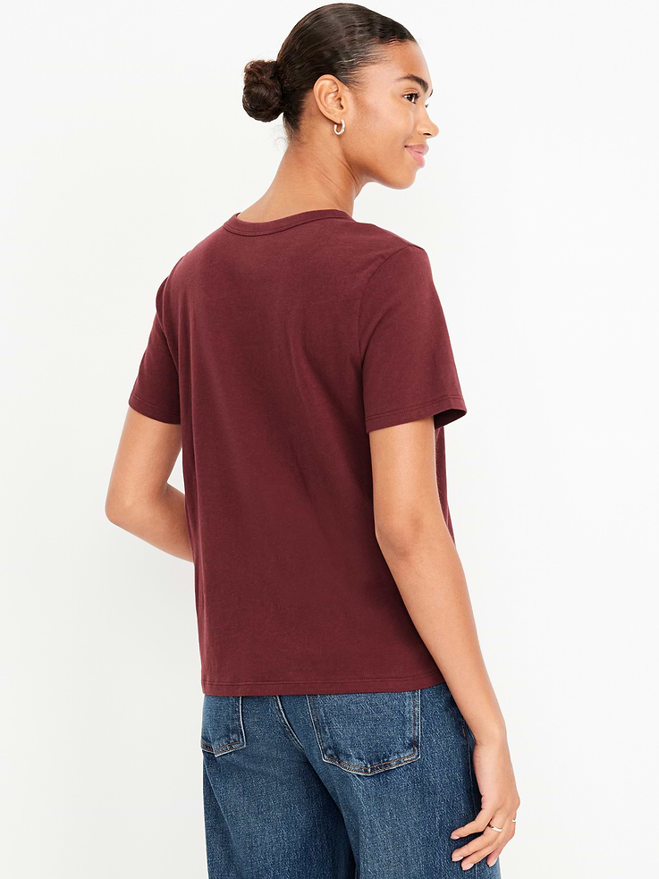 Image 2 of 8, Crew-Neck Logo-Graphic T-Shirt